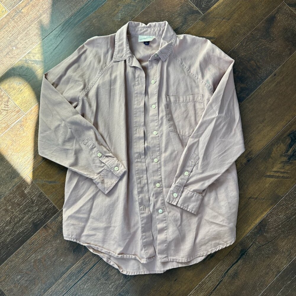 Women's Light Pink Button Down Shirt